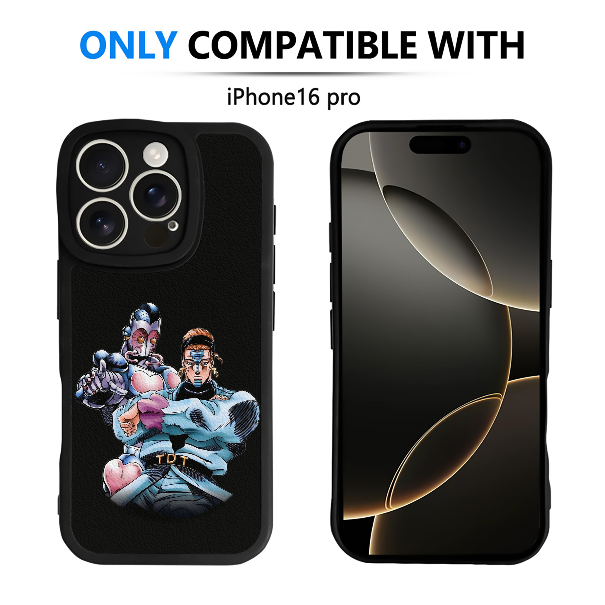 （画像用） ジョジョの奇妙な冒険 ひがしかた じょうすけ JoJo's Bizarre Adventure Higashikata Josuke 【iPhone 16シリーズ対応】シリコンスマホケース（レザー調） 材質：シリコン
